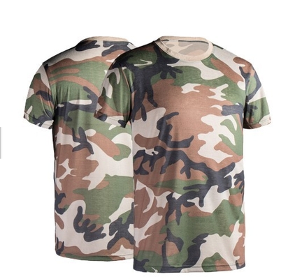 O desgaste 100% tático militar do algodão Ripstop camufla a camisa do exército T