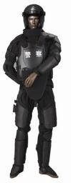 Segurança completa de Armor Anti Riot Suit Black do corpo da polícia para a força especial