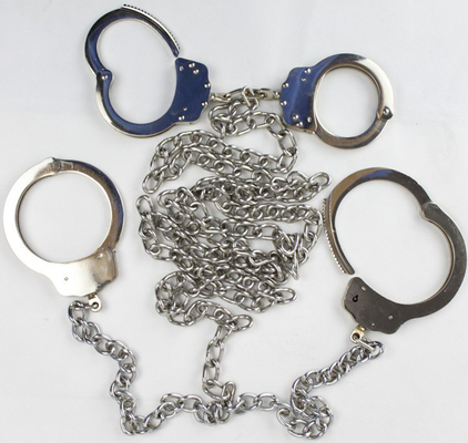 Algemas e Legcuffs do níquel do aço carbono para o prisioneiro