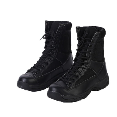 Projete botas táticas militares pretas fortes para homens e mulheres