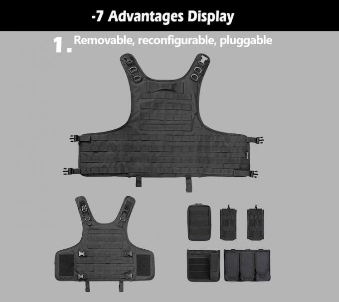 Colete de protecção tático para o exterior para guarda de segurança Colete tático Equipamento tático 1