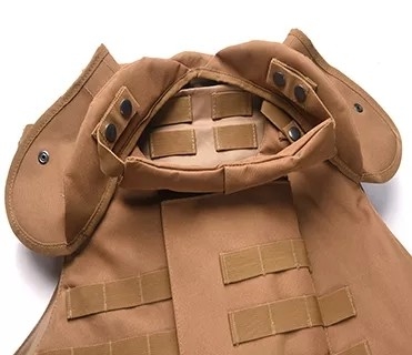 Botão ajustável Vestido antibalas tático Militar 9mm/.44 Balas com almofada de trauma suave