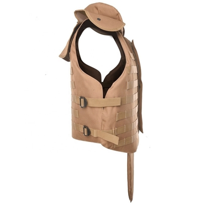 Botão ajustável Vestido antibalas tático Militar 9mm/.44 Balas com almofada de trauma suave