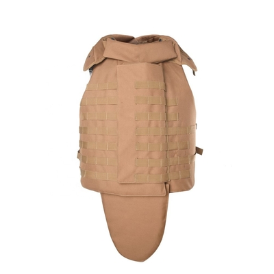 Botão ajustável Vestido antibalas tático Militar 9mm/.44 Balas com almofada de trauma suave