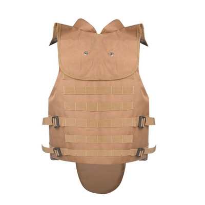 Botão ajustável Vestido antibalas tático Militar 9mm/.44 Balas com almofada de trauma suave