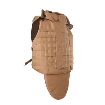 Botão ajustável Vestido antibalas tático Militar 9mm/.44 Balas com almofada de trauma suave