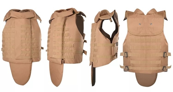 Botão ajustável Vestido antibalas tático Militar 9mm/.44 Balas com almofada de trauma suave