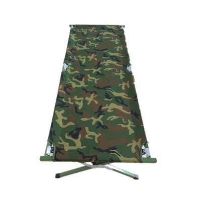 Engrenagem exterior tática do verde do exército que dobra o tubo de alumínio da cama militar do berço