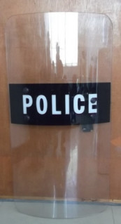 Escudo antimotim Transparente Policarbonato Escudo policial antimotim
