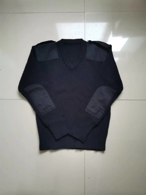 Pulôver militar, camisola policial, camisola de lã, pulôver de poliéster de lã