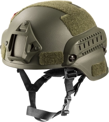 Proteção de orelha balística tática do capacete do ABS preto da segurança de MICH Airsoft