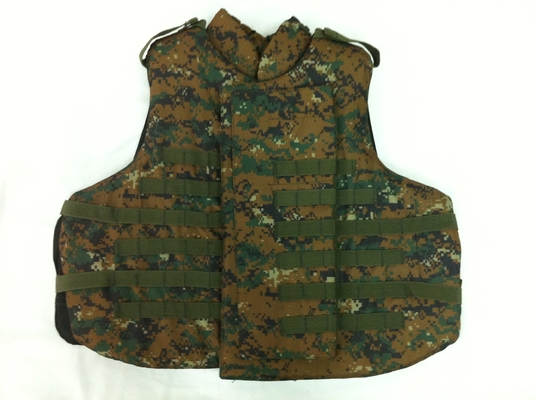 Colete balístico militar de nylon ajustável com fecho de botão