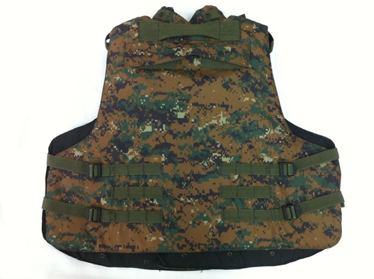 Colete balístico militar de nylon ajustável com fecho de botão