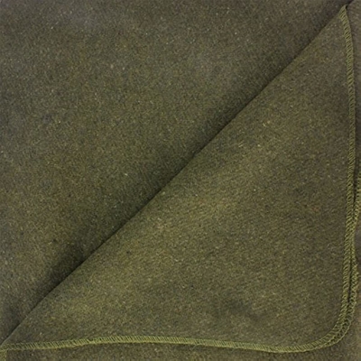 Atacado cobertor macio de lã 80% uso militar verde militar