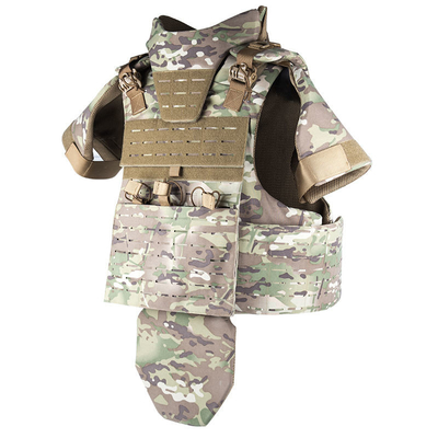 Camuflagem completa tática militar multifuncional do PE do corpo da veste à prova de balas