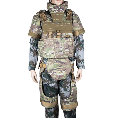 Camuflagem completa tática militar multifuncional do PE do corpo da veste à prova de balas