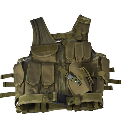 Veste tática militar ajustável com material de nylon das alças removíveis