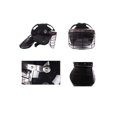 Vestuário tático militar com visor de pescoço EPS e visor PC de 2,5 mm para cabeça Tamanho 58-62 mm