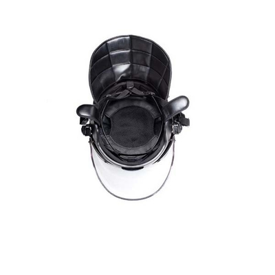 Vestuário tático militar com visor de pescoço EPS e visor PC de 2,5 mm para cabeça Tamanho 58-62 mm