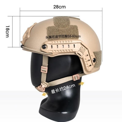 NIJ Nível IIIA capacete balístico tático preto antibacteriano com protecção à prova de balas