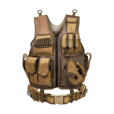 Veste tático Sistema Molle Nylon 2,5 kg Faixas de ombro removíveis Faixas de cintura ajustáveis