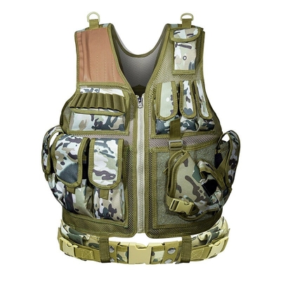 Veste tático Sistema Molle Nylon 2,5 kg Faixas de ombro removíveis Faixas de cintura ajustáveis