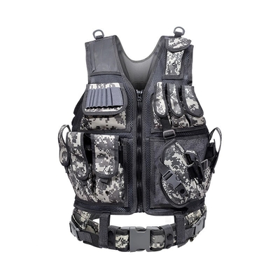 Veste tático Sistema Molle Nylon 2,5 kg Faixas de ombro removíveis Faixas de cintura ajustáveis