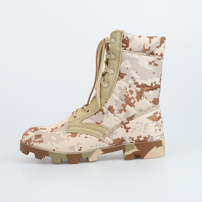 Função antiderrapante Botas táticas de combate com salto plano e sola externa de borracha durável