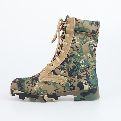 Botas táticas de combate Design de camuflagem Impermeável Sem tecido de lona superior