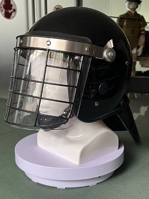 Equipamento de proteção facial completo capacete para policiais de choque com visor capacete protetor visor