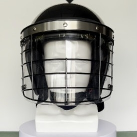 Equipamento de proteção facial completo capacete para policiais de choque com visor capacete protetor visor