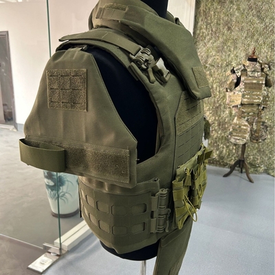 Colete táctico de combate com sistema Molle e correia ajustável