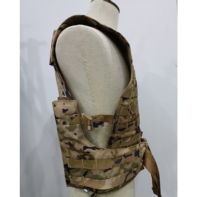 Colete táctico de combate com sistema Molle e correia ajustável