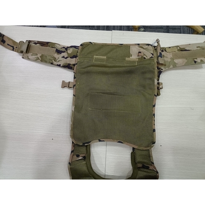 Colete táctico de combate com sistema Molle e correia ajustável