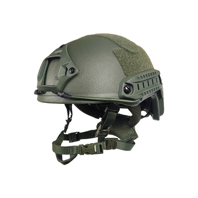 0.13m2 Área de proteção Material de capacete de segurança com trilhos táticos e características adicionais