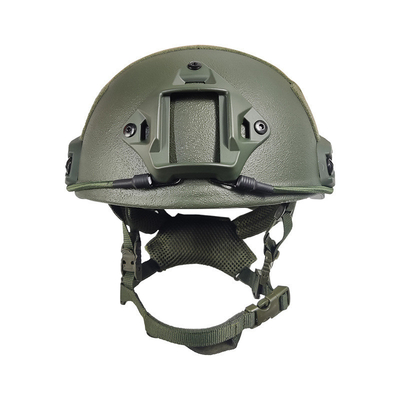 0.13m2 Área de proteção Material de capacete de segurança com trilhos táticos e características adicionais