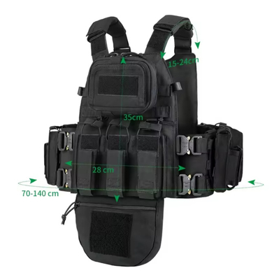 Colete tático personalizado equipamento de caça porta-chamas verde de proteção completa colete tático treinamento ao ar livre