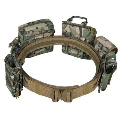 Equipo Tactico Saco Molle Ajustável 6 Peças Conjunto de Poliéster Camuflagem Cinturão de cintura tática Com Bolsas Mag