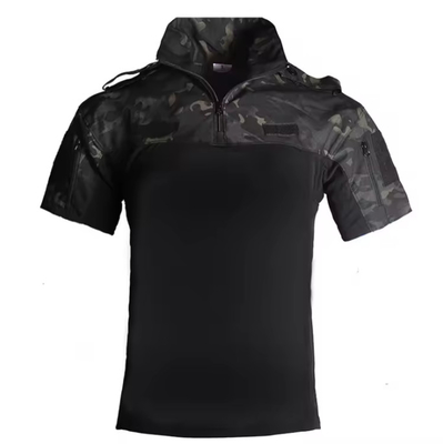 Uniforme tático de manga curta fato tático camuflagem roupa de desporto de verão de secagem rápida