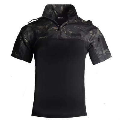 Uniforme tático de manga curta fato tático camuflagem roupa de desporto de verão de secagem rápida