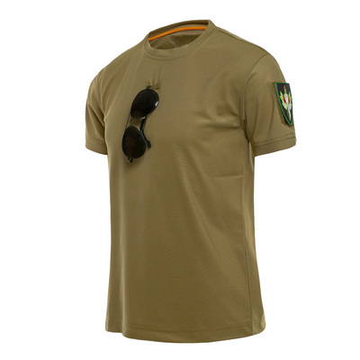 T-shirt tático de secagem rápida de verão roupas respiráveis mangas curtas táticas
