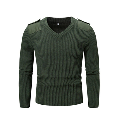 Homens Verde Oliva Tricoteado Outono Inverno Mantém Quente Espessura Camisa de Combate Outdoor Pulôver Táctico