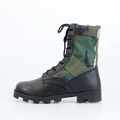 Botas de trabalho tático de alta qualidade para homens Botas de combate pretas para motocicletas Botas de defesa de caminhada