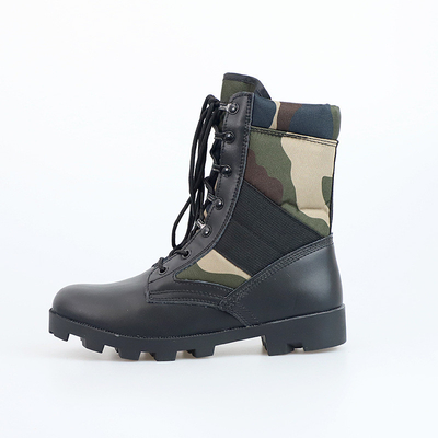 Botas de trabalho tático de alta qualidade para homens Botas de combate pretas para motocicletas Botas de defesa de caminhada