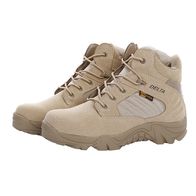Botas masculinas à prova d'água de combate Botas de deserto de combate Botas de caminhada de tornozelo