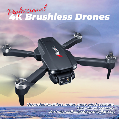 H16 Mini RC Drone HD Câmera Wifi Fpv Quadcopter dobrável sem escovas Drones profissionais Brinquedos para crianças 14Y+