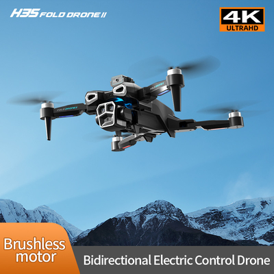 Profissional 4K HD ESC Dual Camera Mini Drone H35 Flow Óptico sem escova WIFI Quadcopter Remote de Evitar Obstáculos