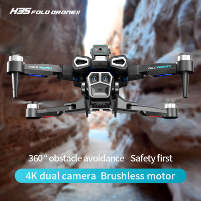 Profissional 4K HD ESC Dual Camera Mini Drone H35 Flow Óptico sem escova WIFI Quadcopter Remote de Evitar Obstáculos