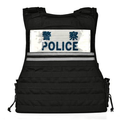 O colete anti-ataque da polícia tática usa alta durabilidade.
