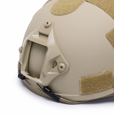 FAST capacete balístico NIJ IIIA capacete de proteção balística Kevlar tático de grande porte capacete de alto corte Khaki